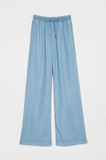 Pantaloni ampi in chambray | TWINSET - PMC Portici

