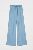 Pantaloni ampi in chambray | TWINSET - PMC Portici

