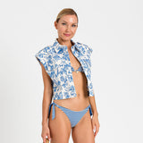 Gilet in tessuto toile de jouy | TWINSET - PMC Portici