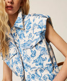 Gilet in bull a fiori | TWINSET - PMC Portici