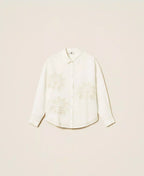Camicia in misto lino con ricamo | TWINSET - PMC Portici
