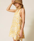 Abito corto in popeline stampato | TWINSET - PMC Portici