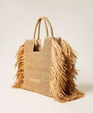 Borsa shopper in rafia con frange laterali | TWINSET - PMC Portici