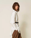 Camicia in popeline con cintura | TWINSET - PMC Portici
