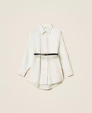 Camicia in popeline con cintura | TWINSET - PMC Portici