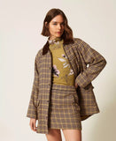 Parka jacquard pied-de-poule | TWINSET - PMC Portici