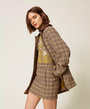 Gonna corta jacquard pied-de-poule | TWINSET - PMC Portici