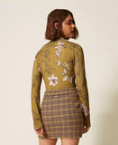 Gonna corta jacquard pied-de-poule | TWINSET - PMC Portici