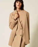 Cappotto in panno velour | TWINSET - PMC Portici