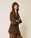 Giacca blazer in panno velour | TWINSET - PMC Portici

