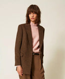 Giacca blazer in panno velour | TWINSET - PMC Portici


