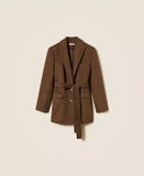 Giacca blazer in panno velour | TWINSET - PMC Portici

