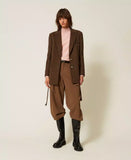 Giacca blazer in panno velour | TWINSET - PMC Portici


