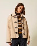 Caban in faux fur con alamari | TWINSET - PMC Portici