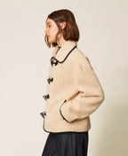 Caban in faux fur con alamari | TWINSET - PMC Portici