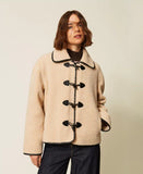 Caban in faux fur con alamari | TWINSET - PMC Portici