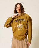 Felpa con cappuccio e stampa logo | TWINSET - PMC Portici