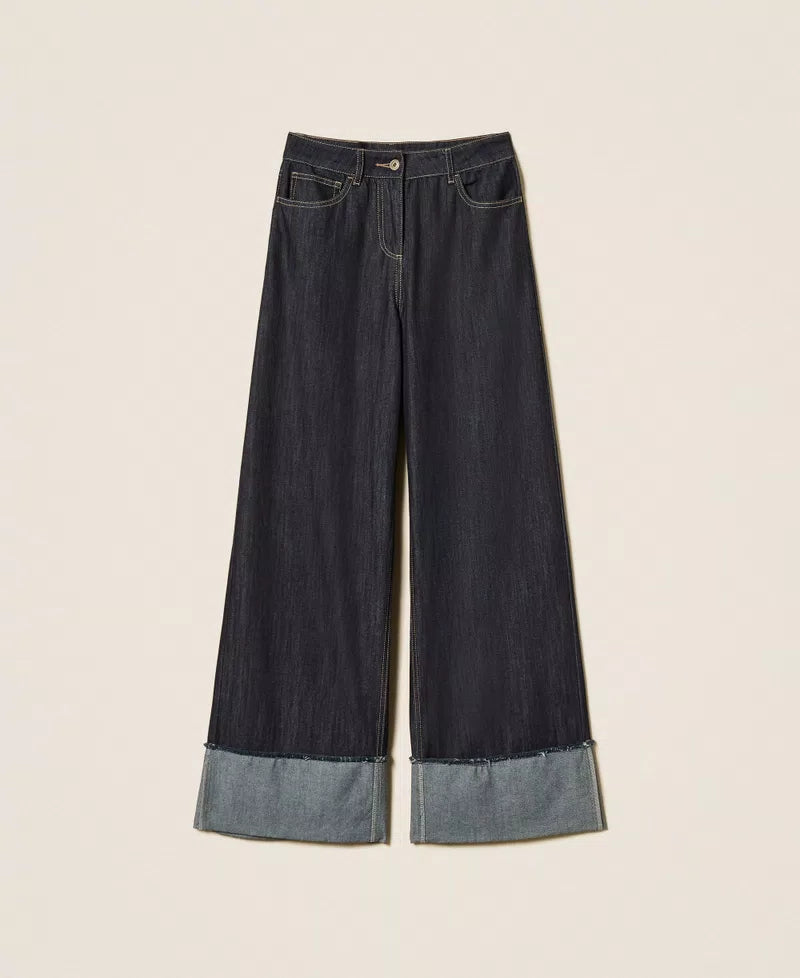 Jeans flare con risvolto | TWINSET - PMC Portici