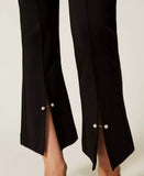 Pantaloni flare con gemelli | TWINSET - PMC Portici