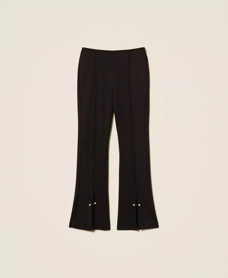Pantaloni flare con gemelli | TWINSET - PMC Portici