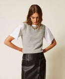 Maglia fitted senza maniche | TWINSET - PMC Portici