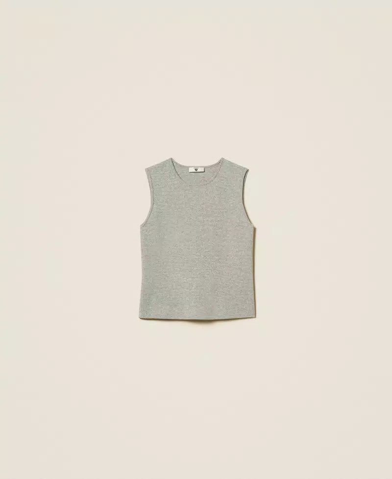 Maglia fitted senza maniche | TWINSET - PMC Portici
