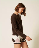 Cardigan con bottone smaltato | TWINSET - PMC Portici