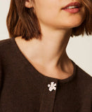 Cardigan con bottone smaltato | TWINSET - PMC Portici