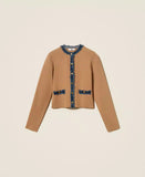 Cardigan fitted con passamaneria jeans | TWINSET - PMC Portici
