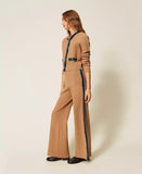 Pantaloni in maglia con passamaneria jeans | TWINSET - PMC Portici