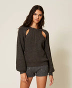 Maglia con cut-out e trecce | TWINSET - PMC Portici
