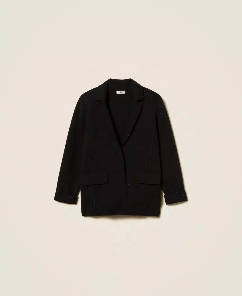 Giacca in maglia con paillettes | TWINSET - PMC Portici

