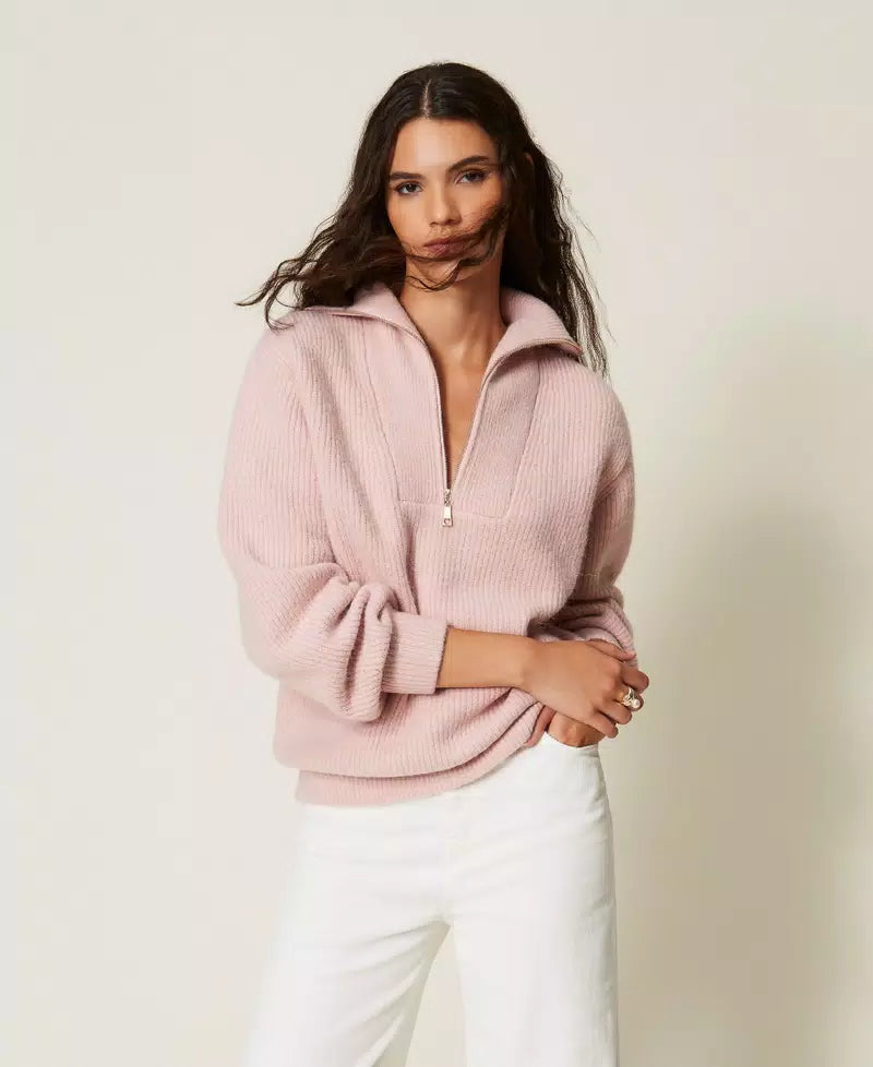 Maglia a lupetto con zip | TWINSET - PMC Portici