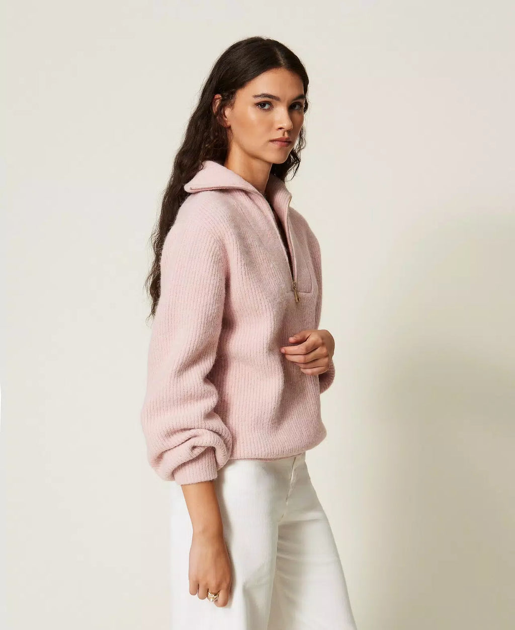 Maglia a lupetto con zip | TWINSET - PMC Portici