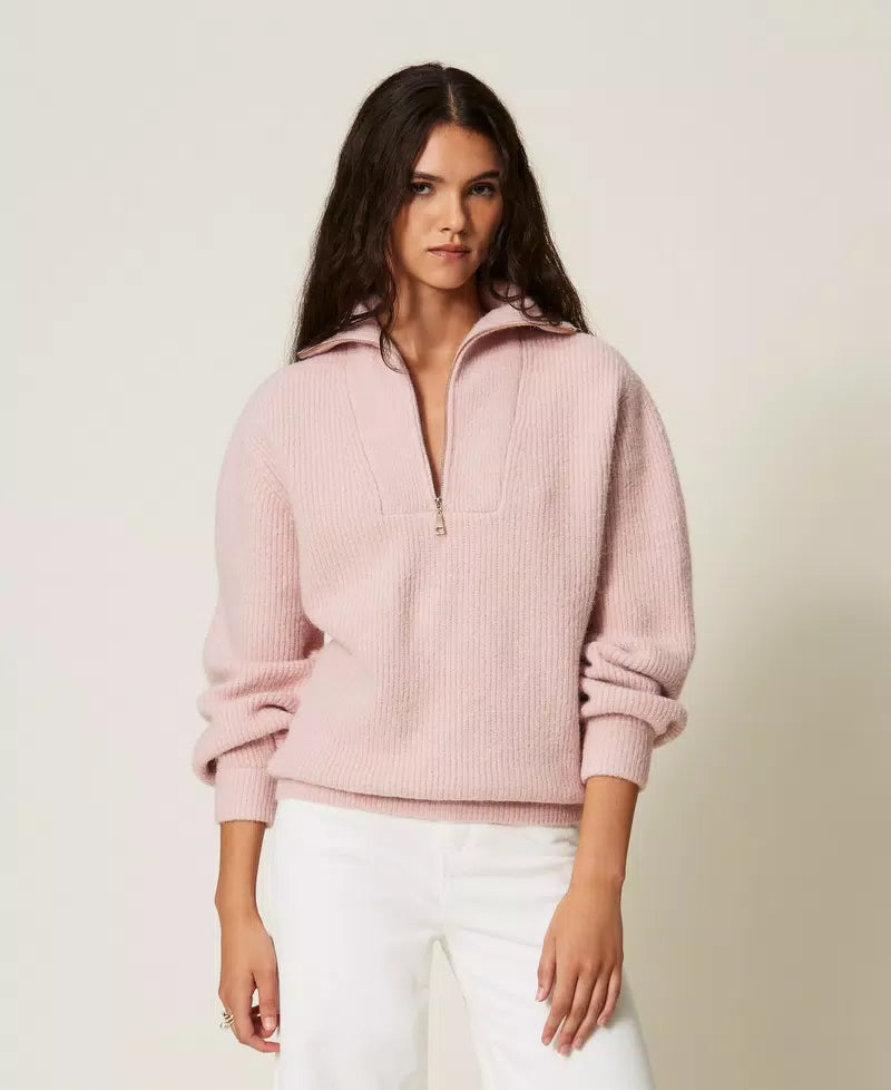 Maglia a lupetto con zip | TWINSET - PMC Portici