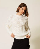 Maglia girocollo con perle | TWINSET - PMC Portici