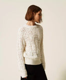 Maglia girocollo con perle | TWINSET - PMC Portici