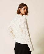 Maglia girocollo con perle | TWINSET - PMC Portici