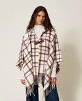 Poncho jacquard check | TWINSET - PMC Portici