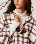 Poncho jacquard check | TWINSET - PMC Portici