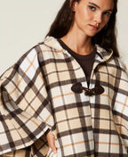 Poncho jacquard check | TWINSET - PMC Portici