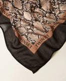 Kefiah con stampa animalier e logo | TWINSET - PMC Portici