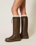 Stivali in gomma con coulisse | TWINSET - PMC Portici


