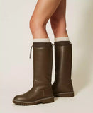 Stivali in gomma con coulisse | TWINSET - PMC Portici

