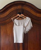 Top + culotte in raso Ivoria