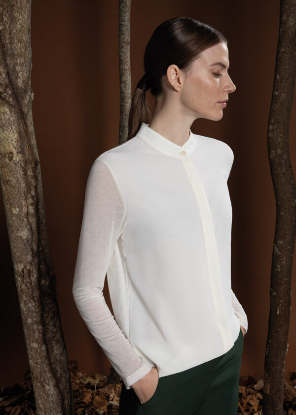Camicia comfort bimaterica + colori | Caterina - PMC Portici

