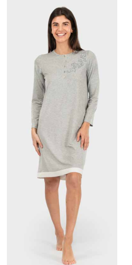  Camicia da notte unita in jersey di viscosa | Zero - PMC Portici
