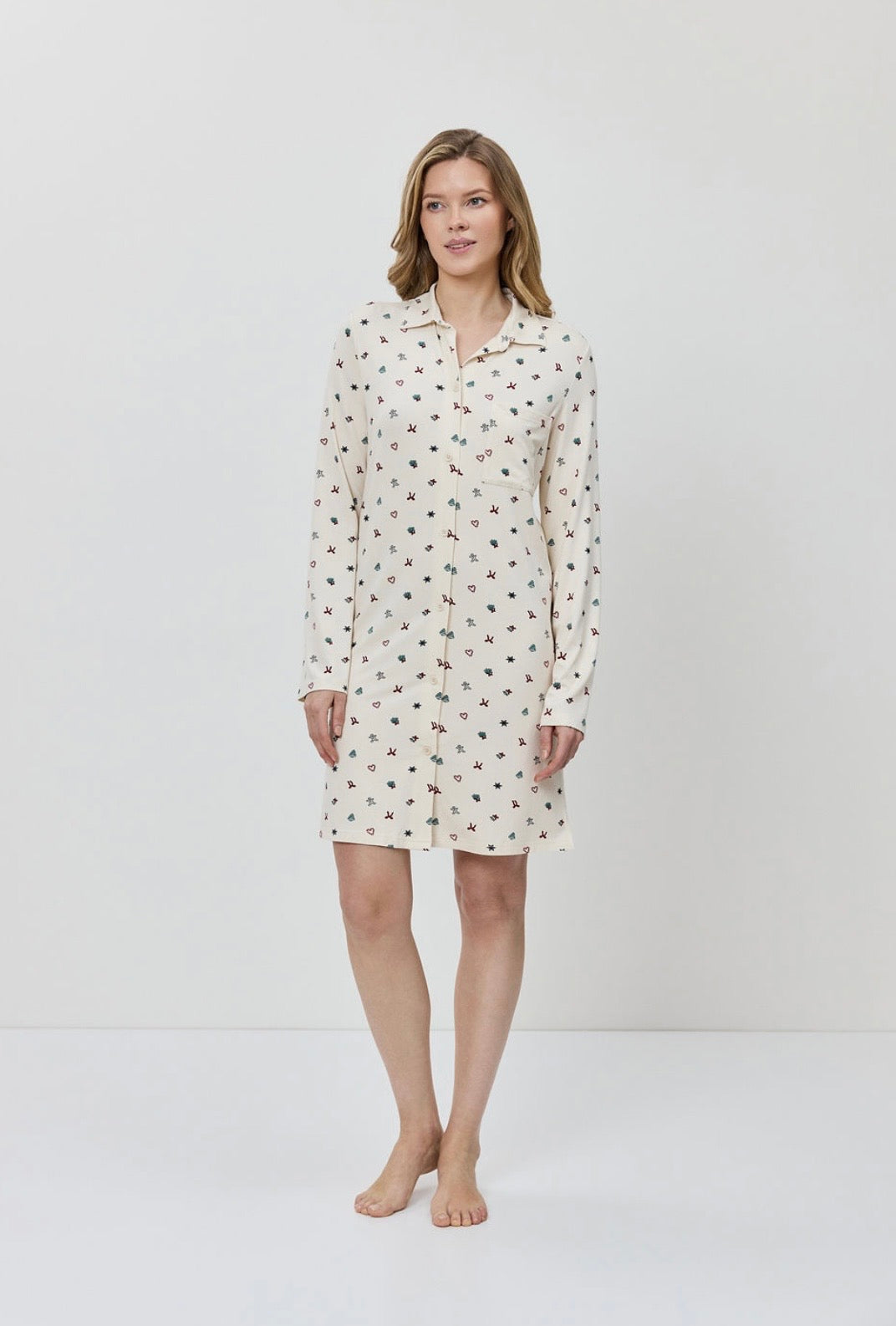 Camicia da notte natalizia Charlyn