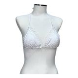 Bikini a triangolo con coppa in macramè | Raffaela d'Angelo - PMC Portici