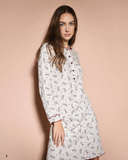 Camicia da notte stampa gatti in interlock | ETHEL - PMC Portici